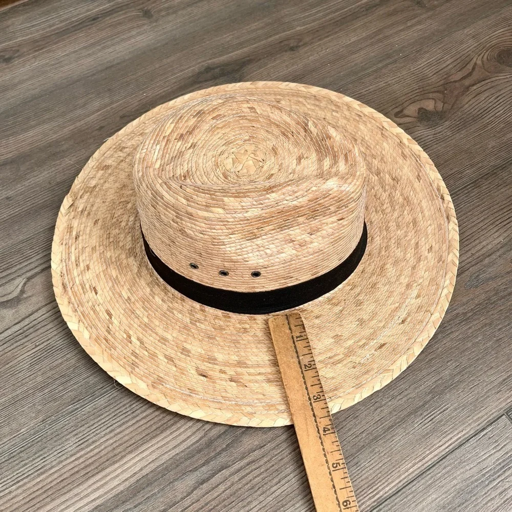 Stylish Straw Hat with Black Band